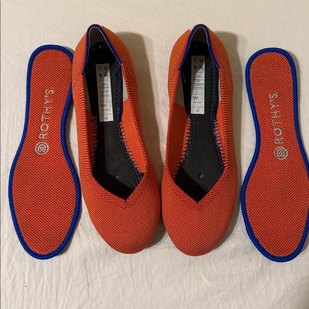 Rothy's Retired
Rare Persimmon
The Point Flats
Orange Shoe
Women's Size 8 - Picture 6 of 7